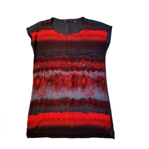 Red and Black Women's Top